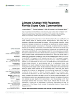 Climate Change Will Fragment Florida Stone Crab Communities