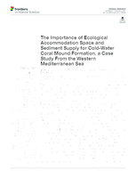 The Importance of Ecological Accommodation Space and Sediment Supply for Cold-Water Coral Mound Formation, a Case Study From the Western Mediterranean Sea