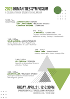2023 Humanities Symposium