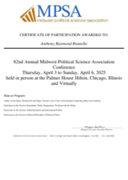 Midwestern Political Science Association Conference  2025