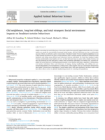 Old neighbours, long-lost siblings, and total strangers: Social environment impacts on headstart tortoise behaviours