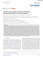 Squishy and Crunchy Invasive Invertebrates: Environmental DNA Is Not Shed Equally