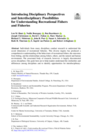 Introducing Disciplinary Perspectives and Interdisciplinary Possibilities for Understanding Recreational Fishers and Fisheries: Disciplinary and interdisciplinary approaches for fisheries management